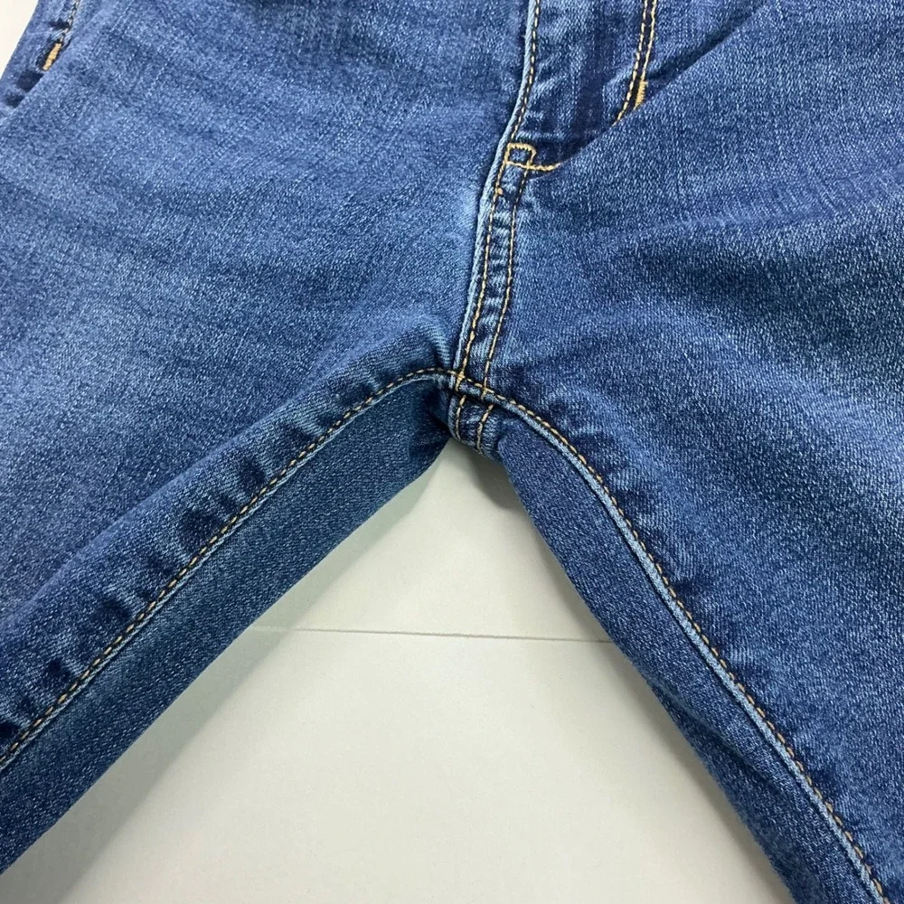 Old Navy Blue Rockstar Super Skinny Jeggings Kids Sz 10 High Rise Built-In Tough